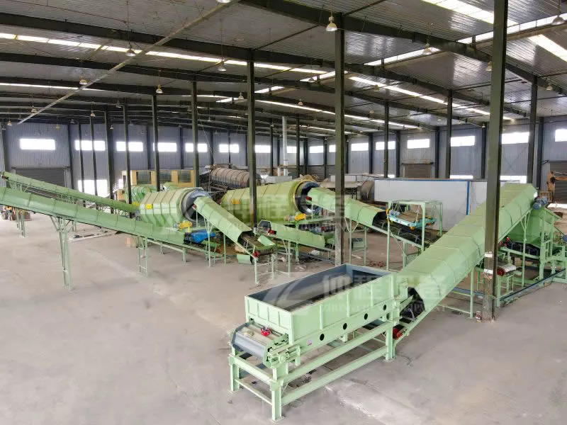 Landfill stale garbage screening project