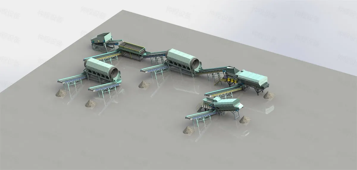 Landfill stale garbage screening project