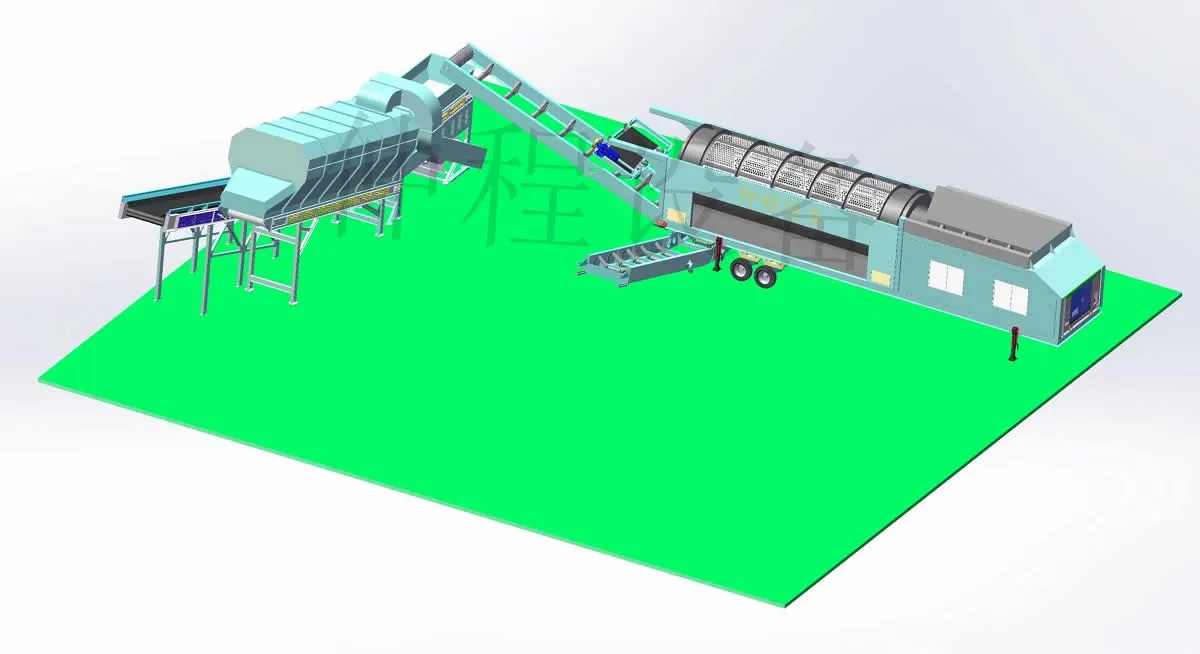 Landfill stale garbage screening project