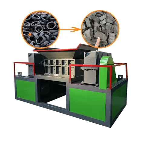 Tire double shaft shredder