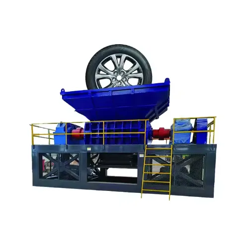 Scrap rubber product shredder